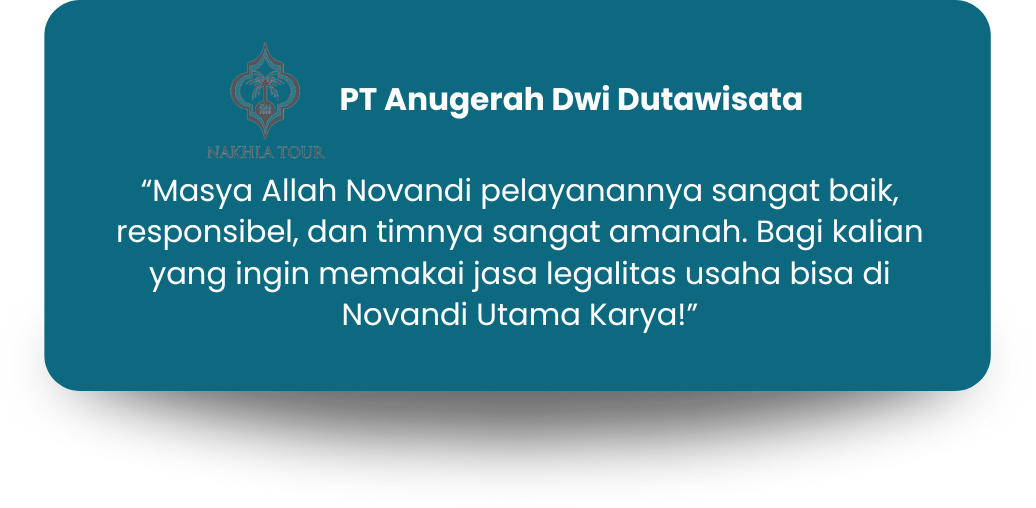 TESTI PT ANUGERAH DWI DUTAWISATA