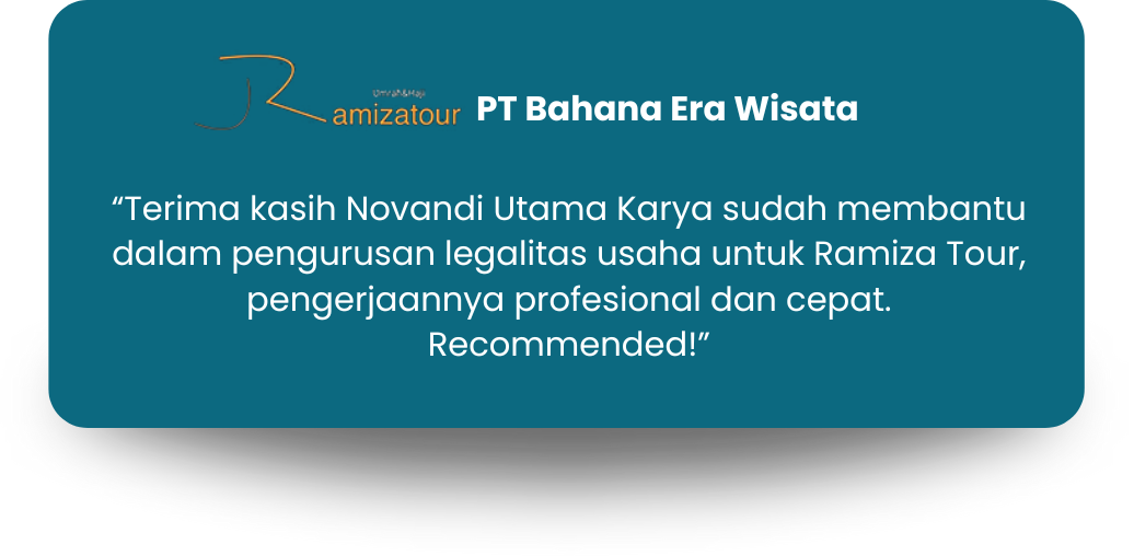 TESTIMONI PT BAHANA ERA WISATA