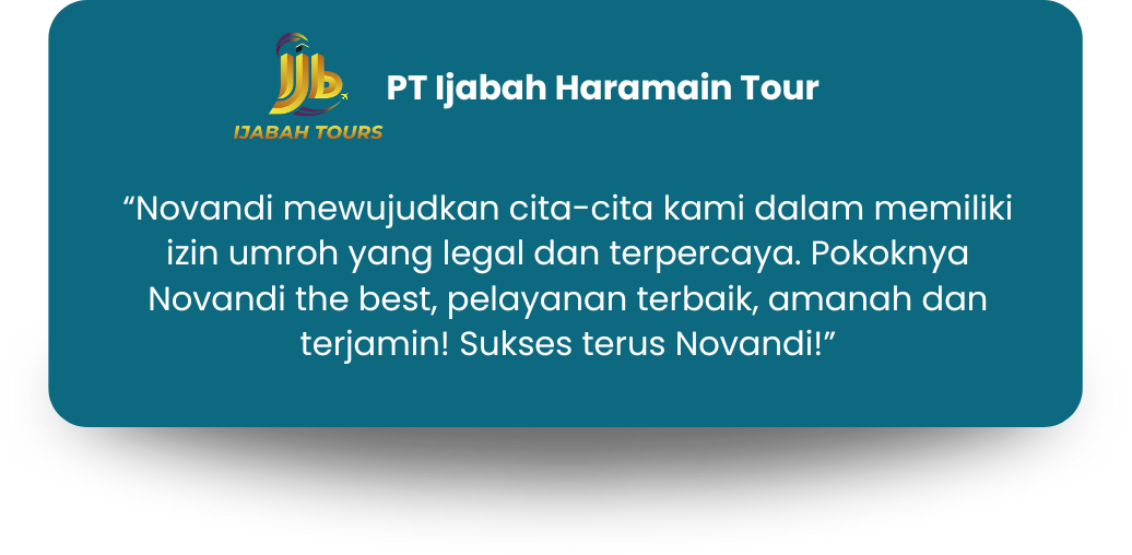 TESTIMONI PT IJABAH HARAMAIN TOUR